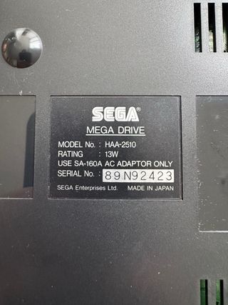 Sega Mega Drive HAA-2510 NTSC-J Giapponese