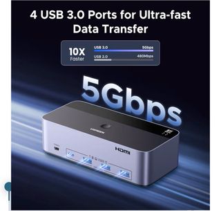 Conmutador KVM UGREEN 8K HDMI+DP  (NUEVO)