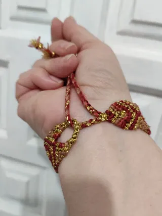 Lote 3 Pulseras Tejidas de hilo. Tribales Nativos