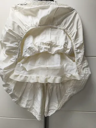 Enagua niña fallera color blanco roto