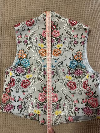 Chaleco fallero estampado niño gris multicolor