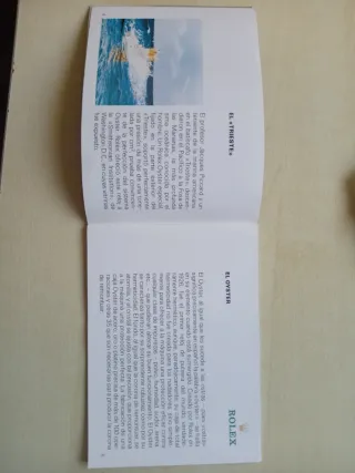 Librito Su Rolex Oyster castellano 1990