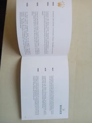 Librito Su Rolex Oyster castellano 1990