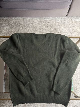 Jersey Polo Ralph Lauren 100% Lana, Verde, Talla M