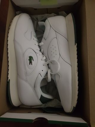 Zapatillas Lacoste Blancas y Verdes