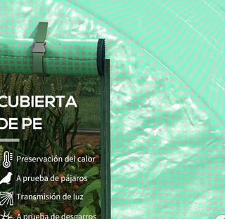 Invernadero túnel 6x3x2m - Jardín