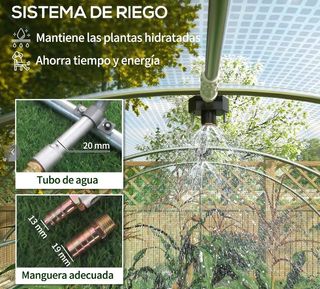 Invernadero túnel 6x3x2m - Jardín