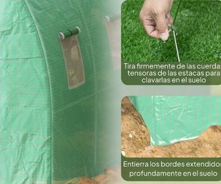 Invernadero túnel 6x3x2m - Jardín