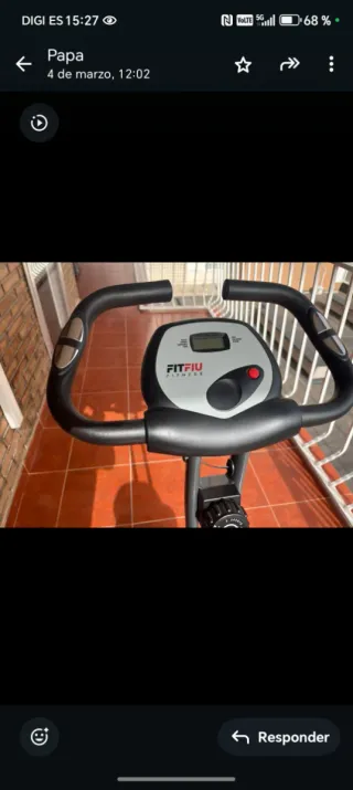 Bicicleta estática plegable FITFIU