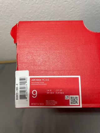 Nike Air Max TL 2.5 Talla 42.5 Negro/Azul