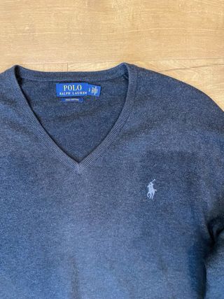 Polo Ralph Lauren Jersey V-Neck Azul Marino TallaL