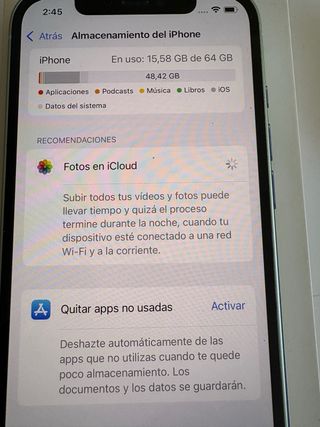 iPhone 12 verde noche ( bateria 89%)