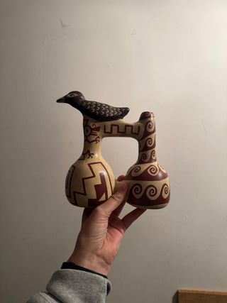 Vasija silbadora Perú cerámica