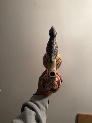 Vasija silbadora Perú cerámica