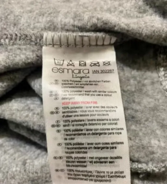 Pijama Entero Jaspeado Gris y blanco M-L