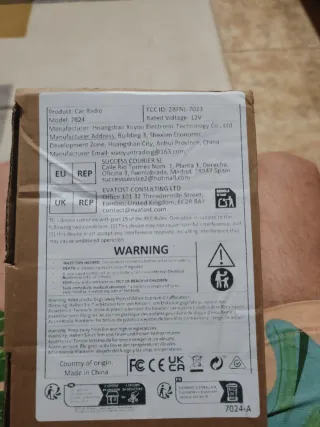 Radio de Coche 7024 12V