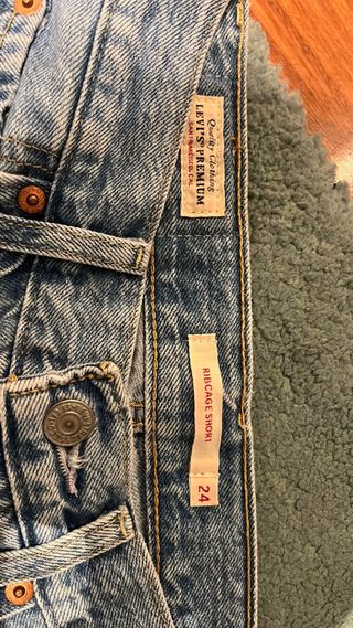 Shorts Levi's Azules Talla 24, equivaldría a 32 Eu