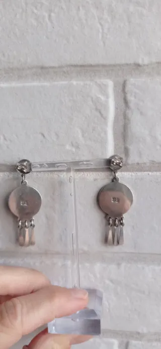 Pendientes plata mexicana.