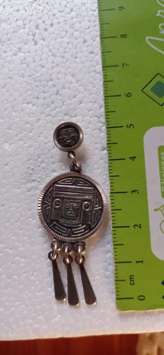 Pendientes plata mexicana.