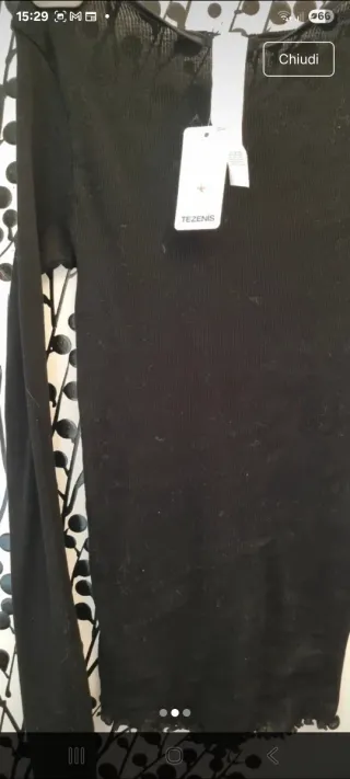 Maglia manica lunga nera taglia L