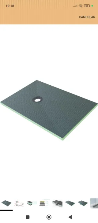 Aislante para plato de ducha