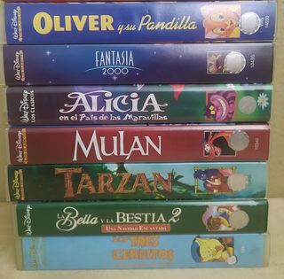 Pack  7 cintas Vhs disney