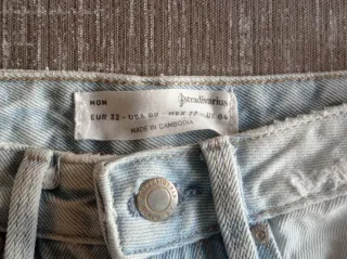 Jeans Stradivarius vita alta strappati tg 32
