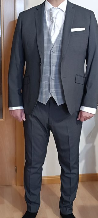 Traje Padrino Talla 56 Gris