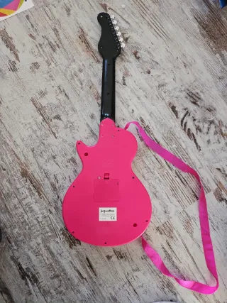 Guitarra Eléctrica Juguete Rosa