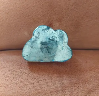 Maniglia/pomello effetto vetro argento