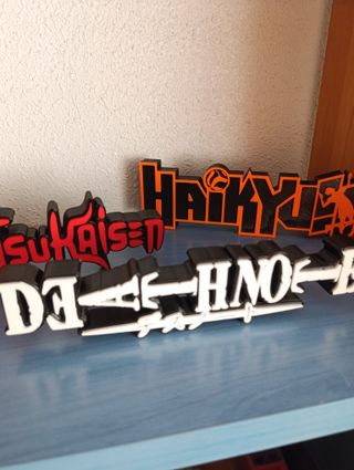 Letreros coleccion anime manga