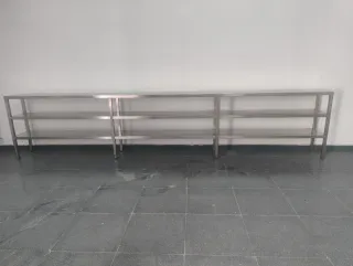 Estantería Acero Inoxidable 3 Niveles