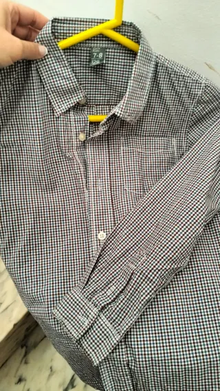 Camisa niño cuadros 7/8