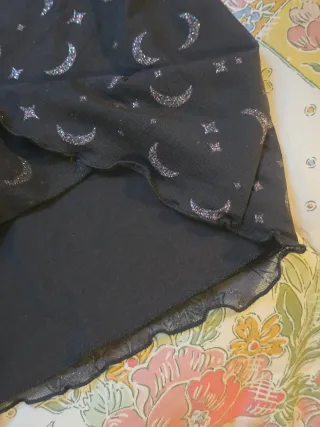 Gonna Bershka con lune glitter