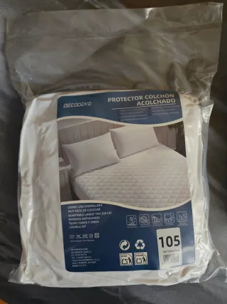 Protector Colchón Acolchado 105x200+27cm