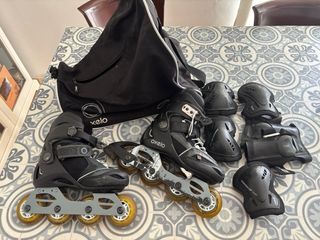 Patines en línea Oxelo con protecciones