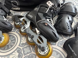 Patines en línea Oxelo con protecciones
