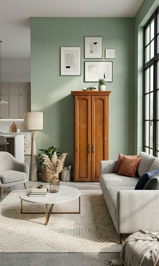 Armario de madera con puertas