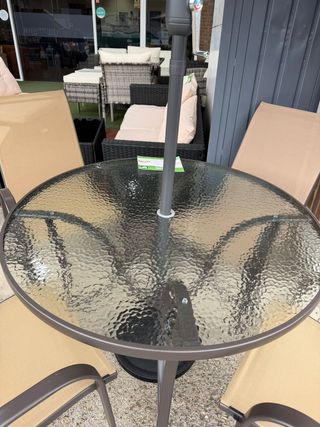 Mesa y 4 Sillas Terraza Exterior