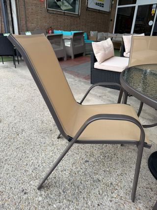 Mesa y 4 Sillas Terraza Exterior