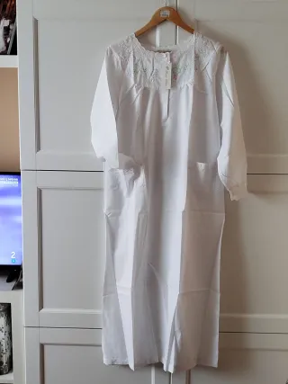 Camisón Lady Diana Blanco Talla 36 NUEVO.