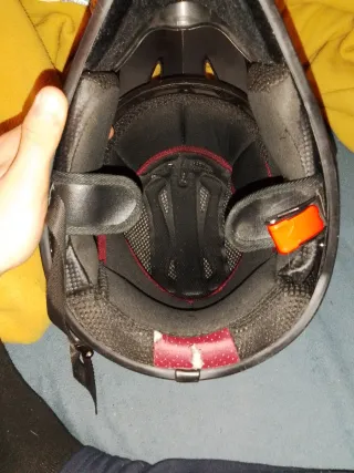 Casco HELAO Motocross MTB Negro/Amarillo