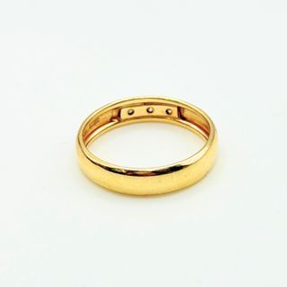 Anillo Oro 18K, Diamantes, 1.95gr, T-13