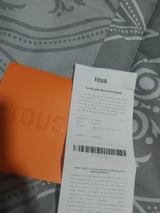 Colgante tous sin estrenar de plata y oro,amatista