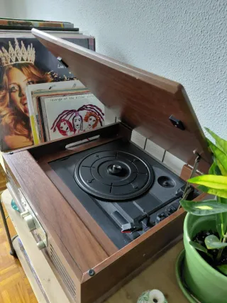 Tocadiscos Sunstech PXR3W Madera Vintage