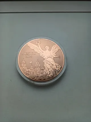 Bellísima medalla mexicana de cobre puro 2024