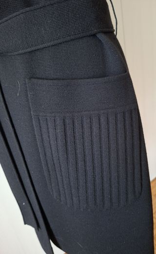 Cappottino lana vintage anni '70 nero