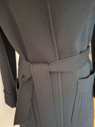 Cappottino lana vintage anni '70 nero