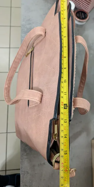Splendida borsa ecopelle rosa