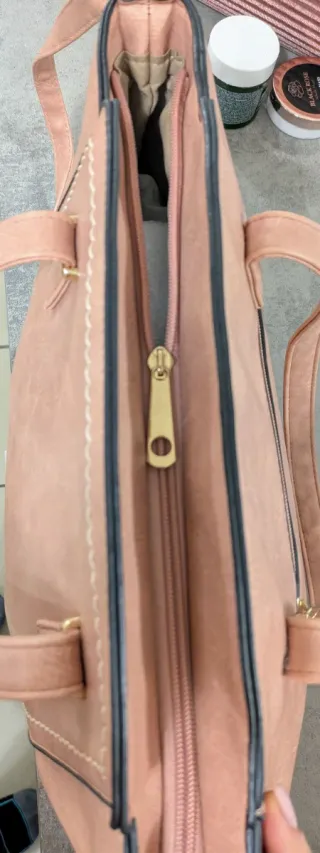 Splendida borsa ecopelle rosa